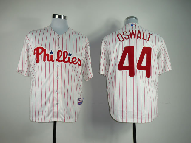 Men Philadelphia Phillies #44 Oswalt White MLB Jerseys->philadelphia phillies->MLB Jersey